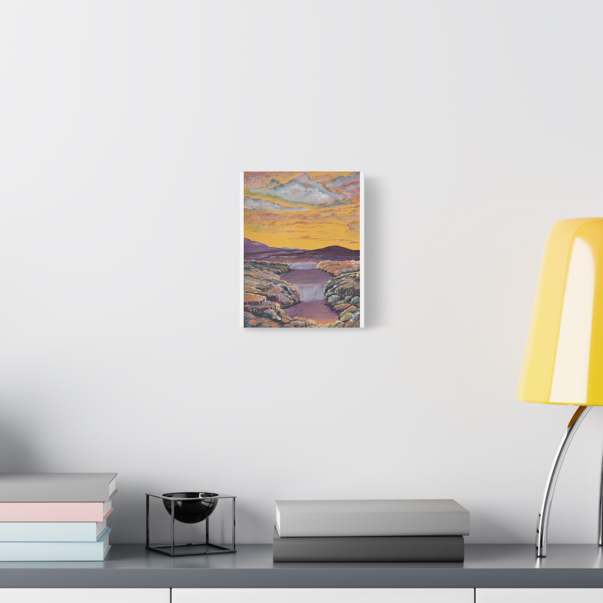 A Current Through Time Canvas - Ali Hadid Art