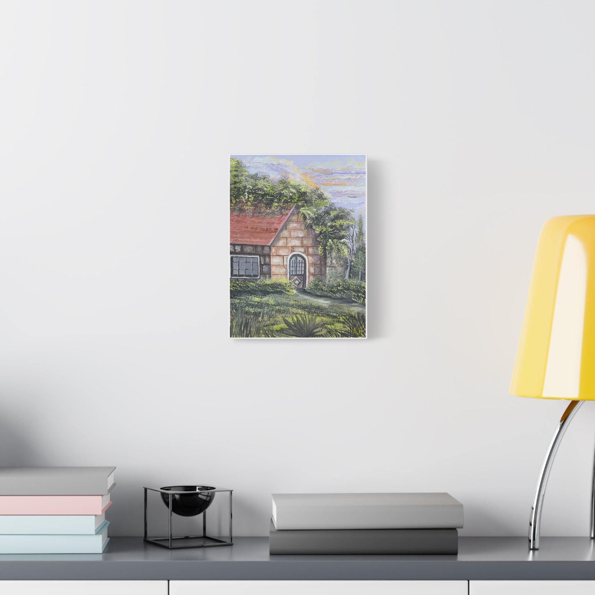 Baytna | بيتنا — Lebanese Stone House Canvas Featuring an Original Painting by Ali Hadid