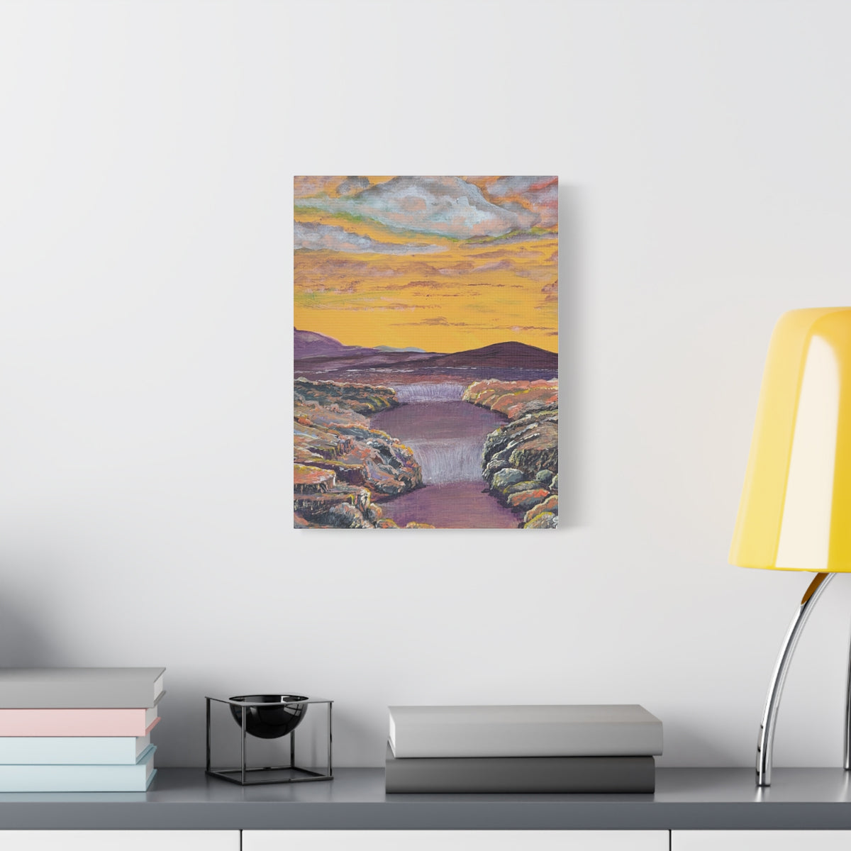 A Current Through Time | تيار عبر الزمن — Ali Hadid Art Canvas