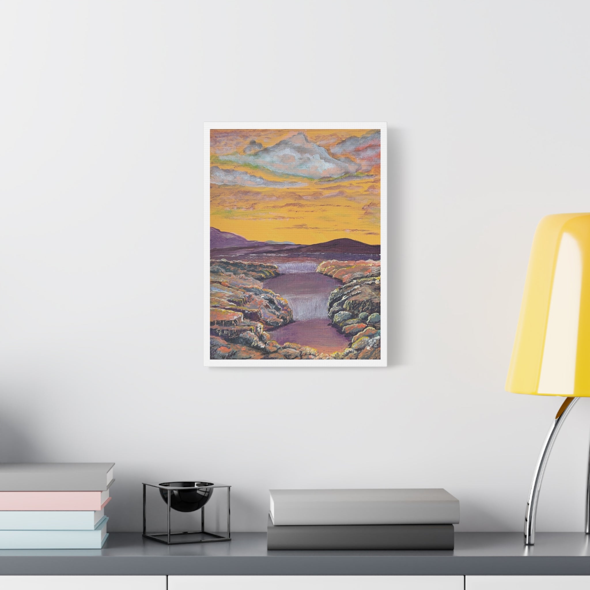 A Current Through Time Canvas - Ali Hadid Art