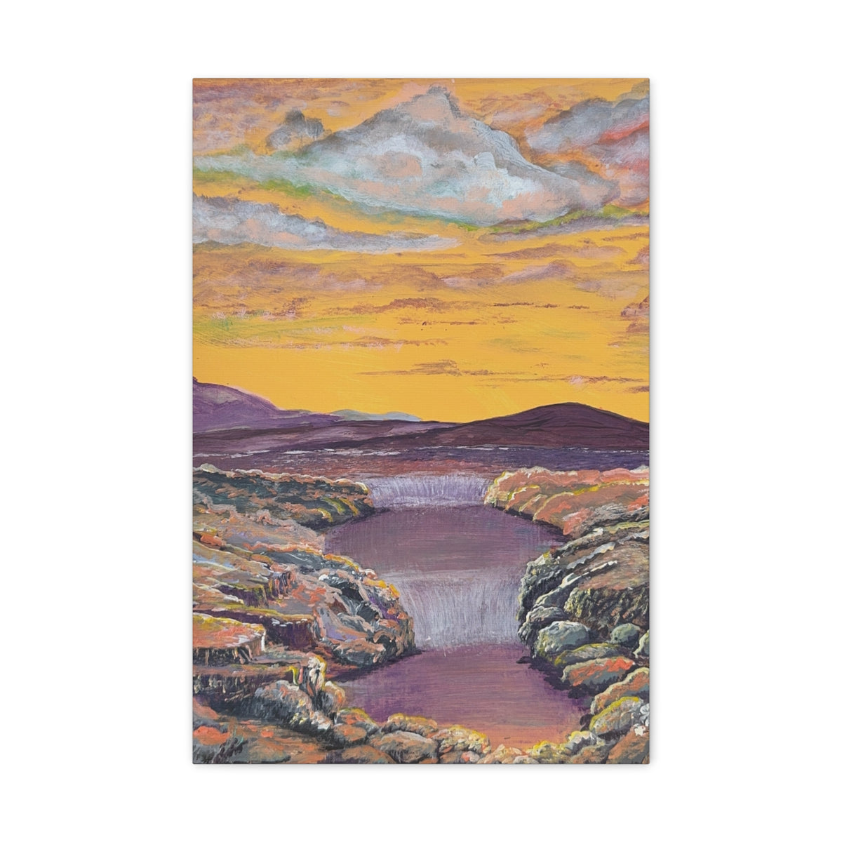 A Current Through Time | تيار عبر الزمن — Ali Hadid Art Canvas