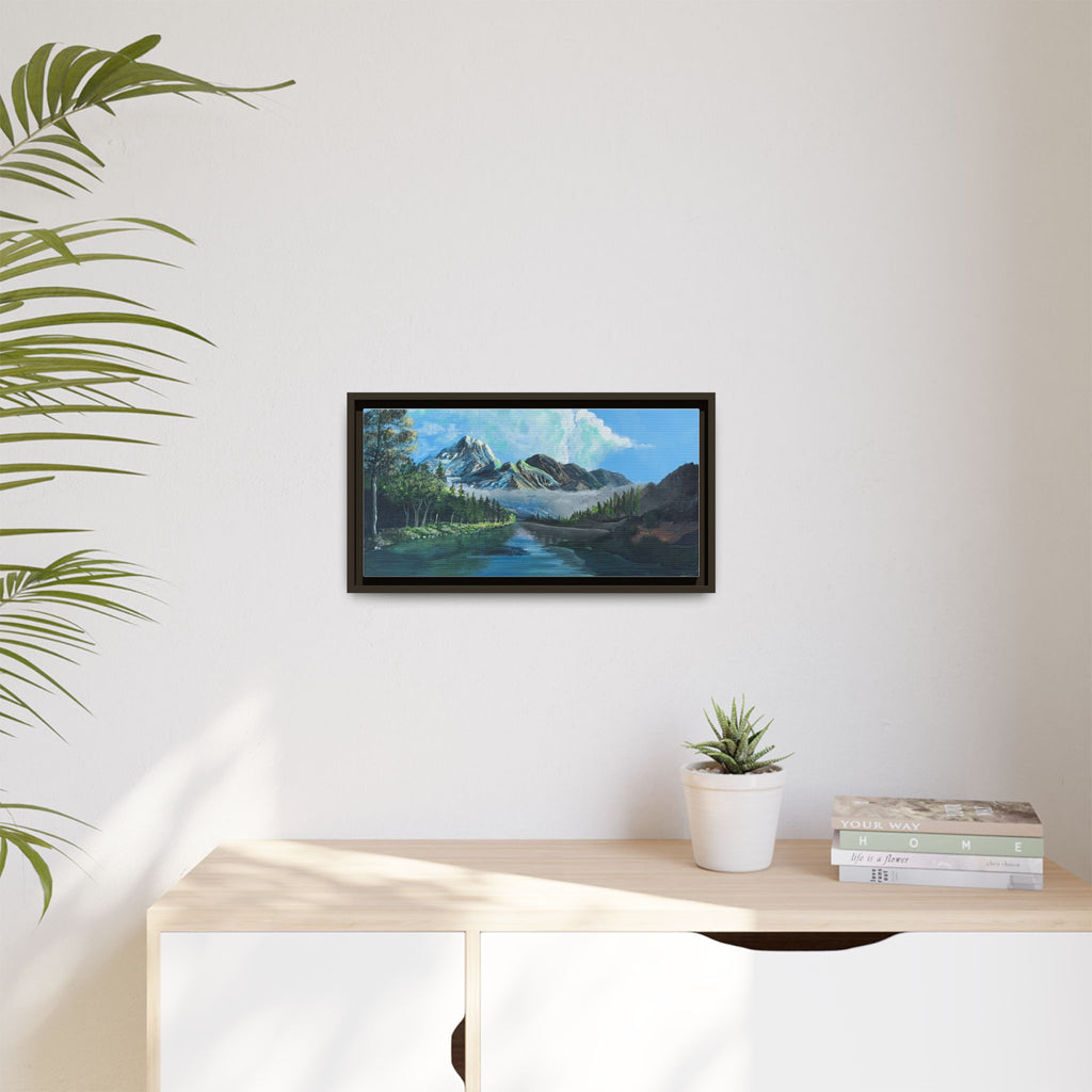 Sukoon Al Jibal | سكون الجبال — Framed Mountain Landscape by Ali Hadid