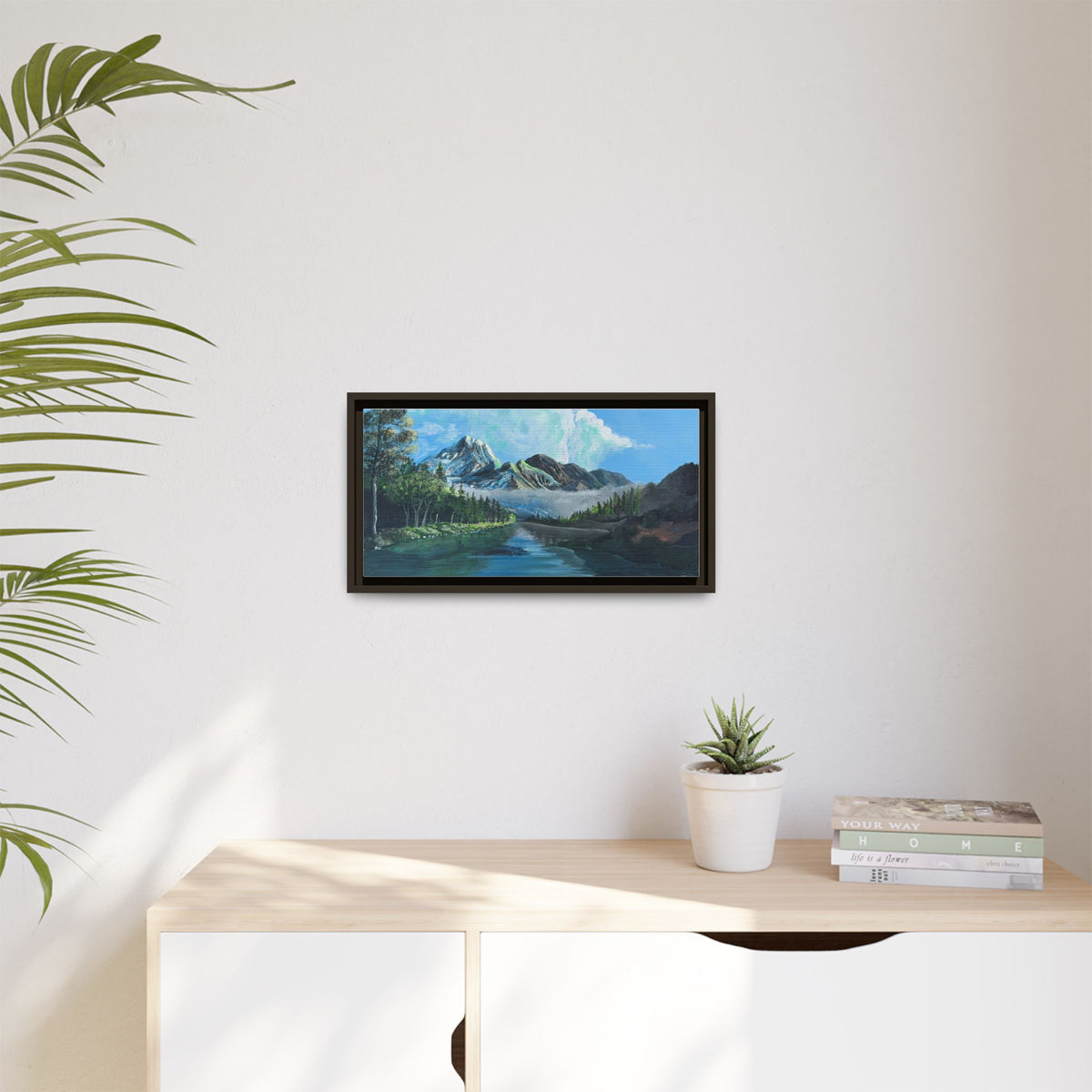 Sukoon Al Jibal | سكون الجبال — Framed Mountain Landscape by Ali Hadid