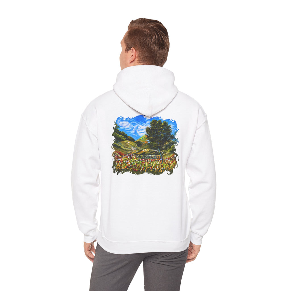 Where the Meadows Meet the Sky | حيث تلتقي المروج بالسماء — Ali Hadid Art Hoodie