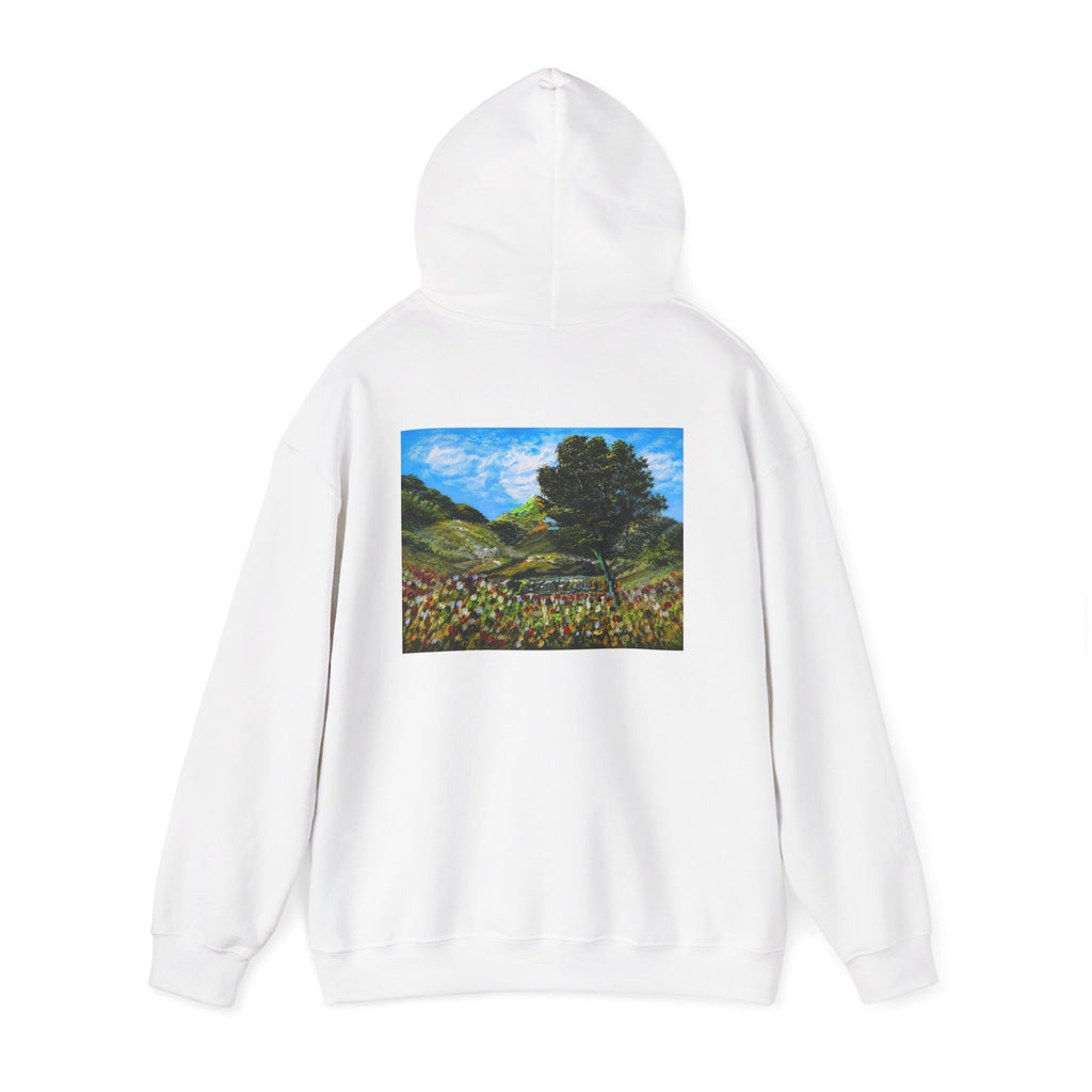 Where the Meadows Meet the Sky | حيث تلتقي المروج بالسماء — Ali Hadid Art Hoodie