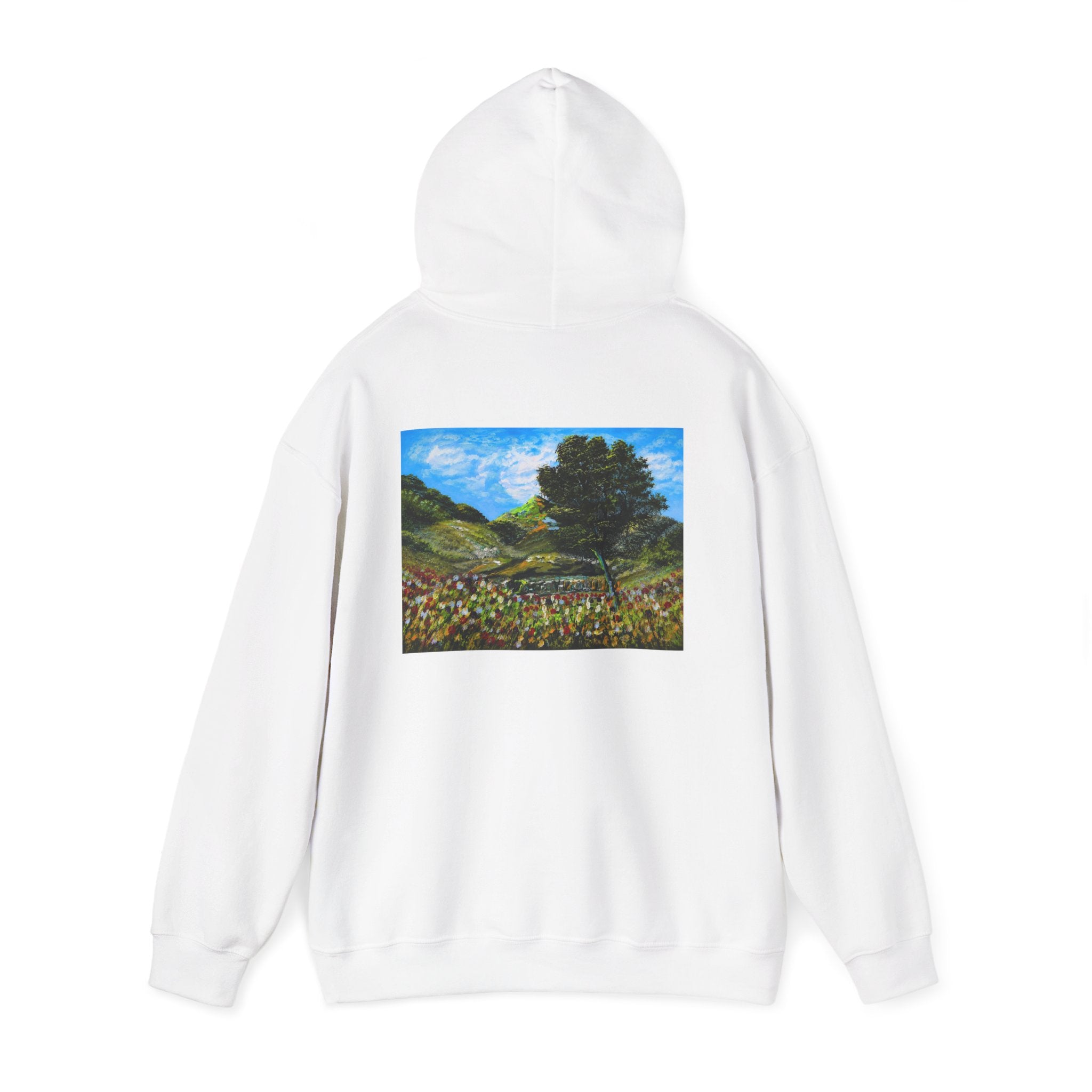 Where the Meadows Meet the Sky | حيث تلتقي المروج بالسماء — Ali Hadid Art Hoodie