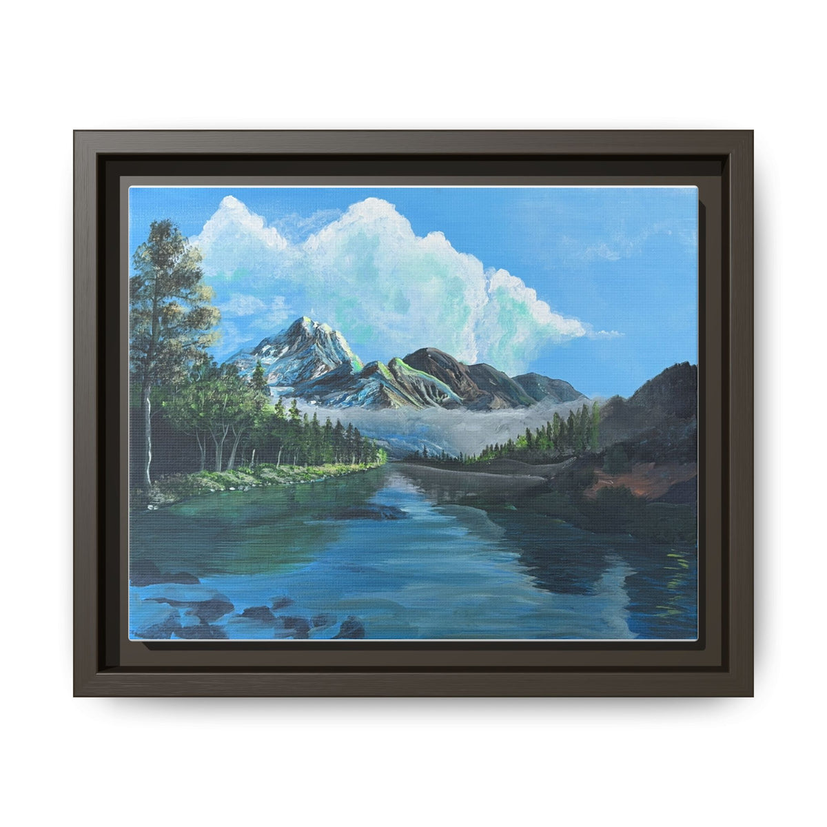 Sukoon Al Jibal | سكون الجبال — Framed Mountain Landscape by Ali Hadid