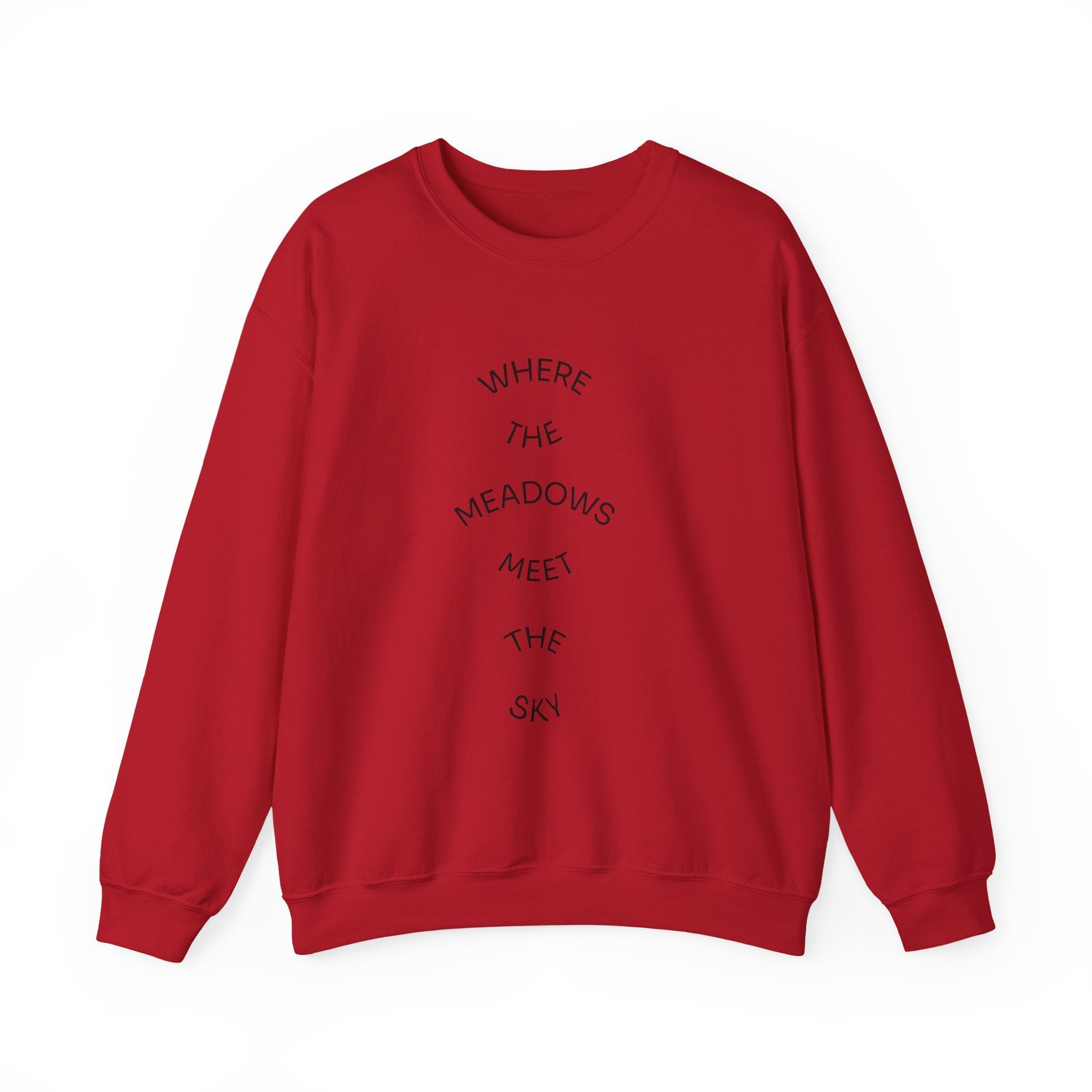 Where Meadows Meet the Sky | حيث تلتقي المروج بالسماء — Art Crewneck Sweatshirt