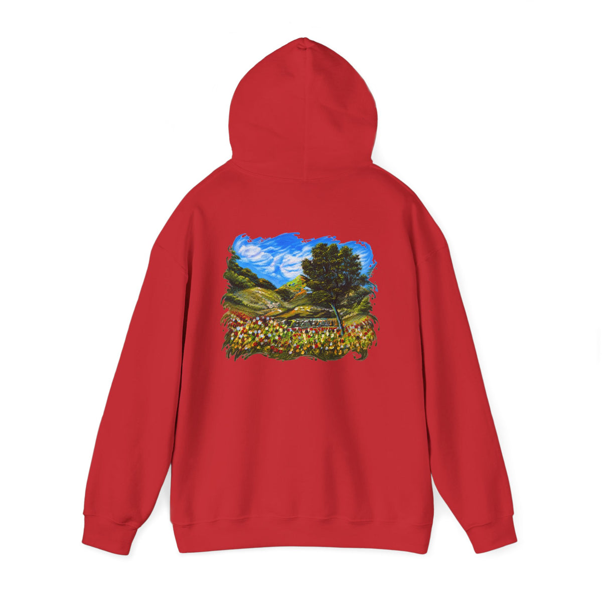 Where the Meadows Meet the Sky | حيث تلتقي المروج بالسماء — Ali Hadid Art Hoodie