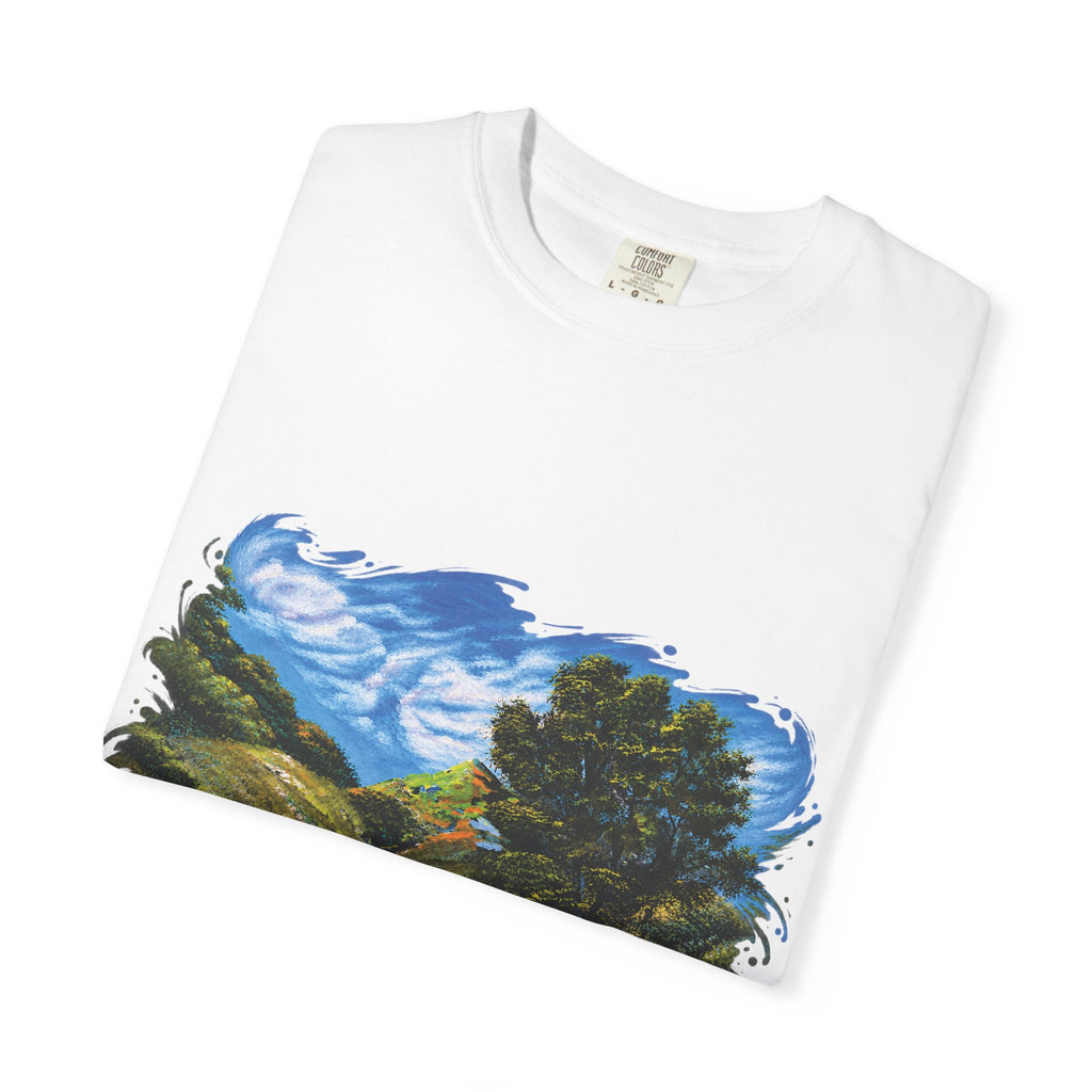 Where the Meadows Meet the Sky | حيث تلتقي المروج بالسماء — Ali Hadid Art T-Shirt