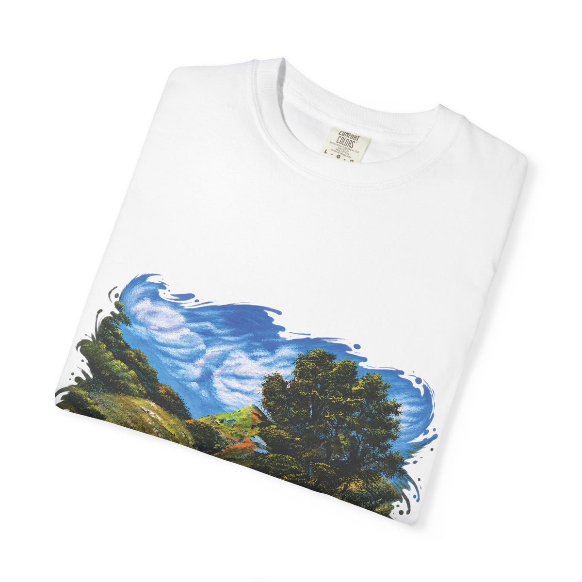 Where the Meadows Meet the Sky | حيث تلتقي المروج بالسماء — Ali Hadid Art T-Shirt