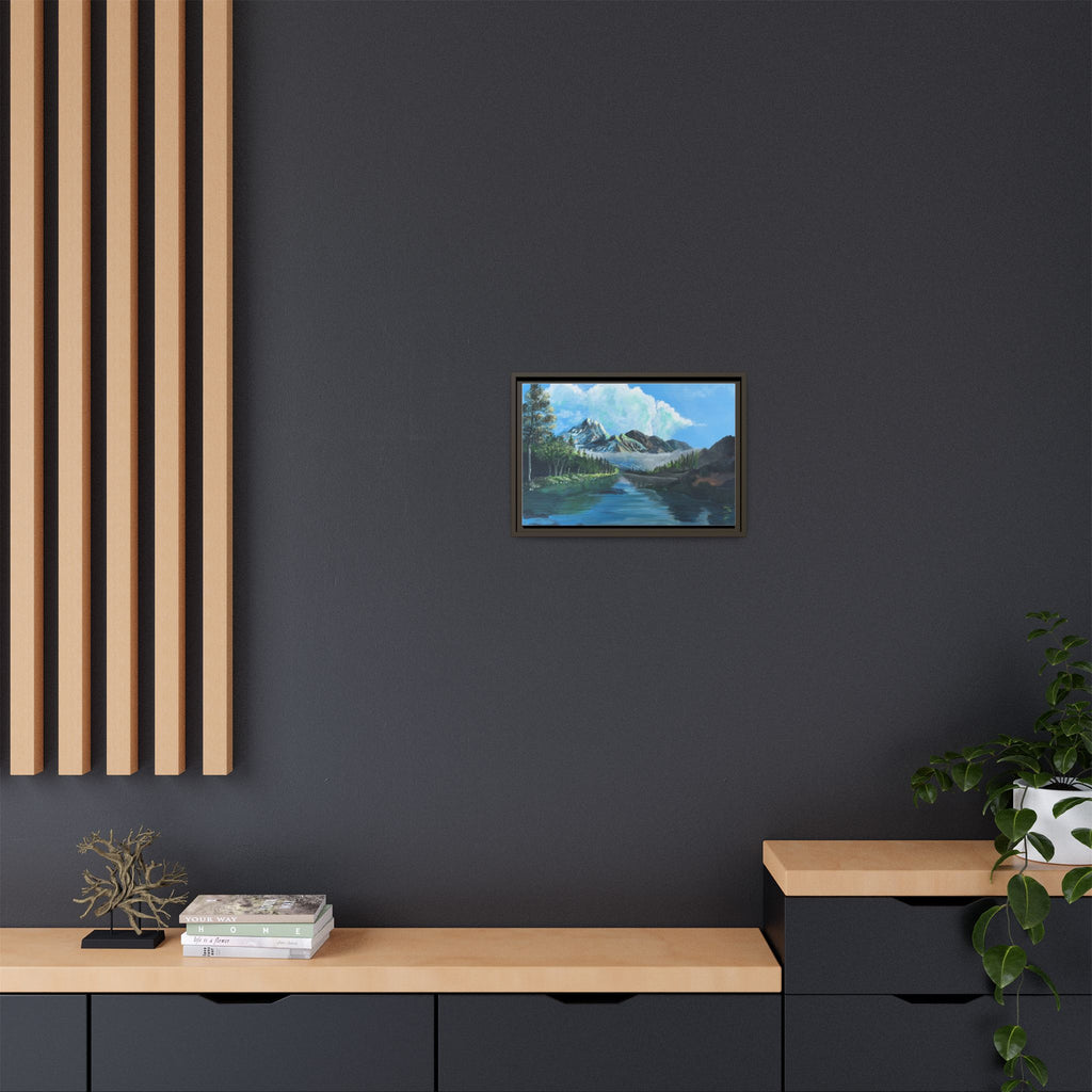 Sukoon Al Jibal | سكون الجبال — Framed Mountain Landscape by Ali Hadid