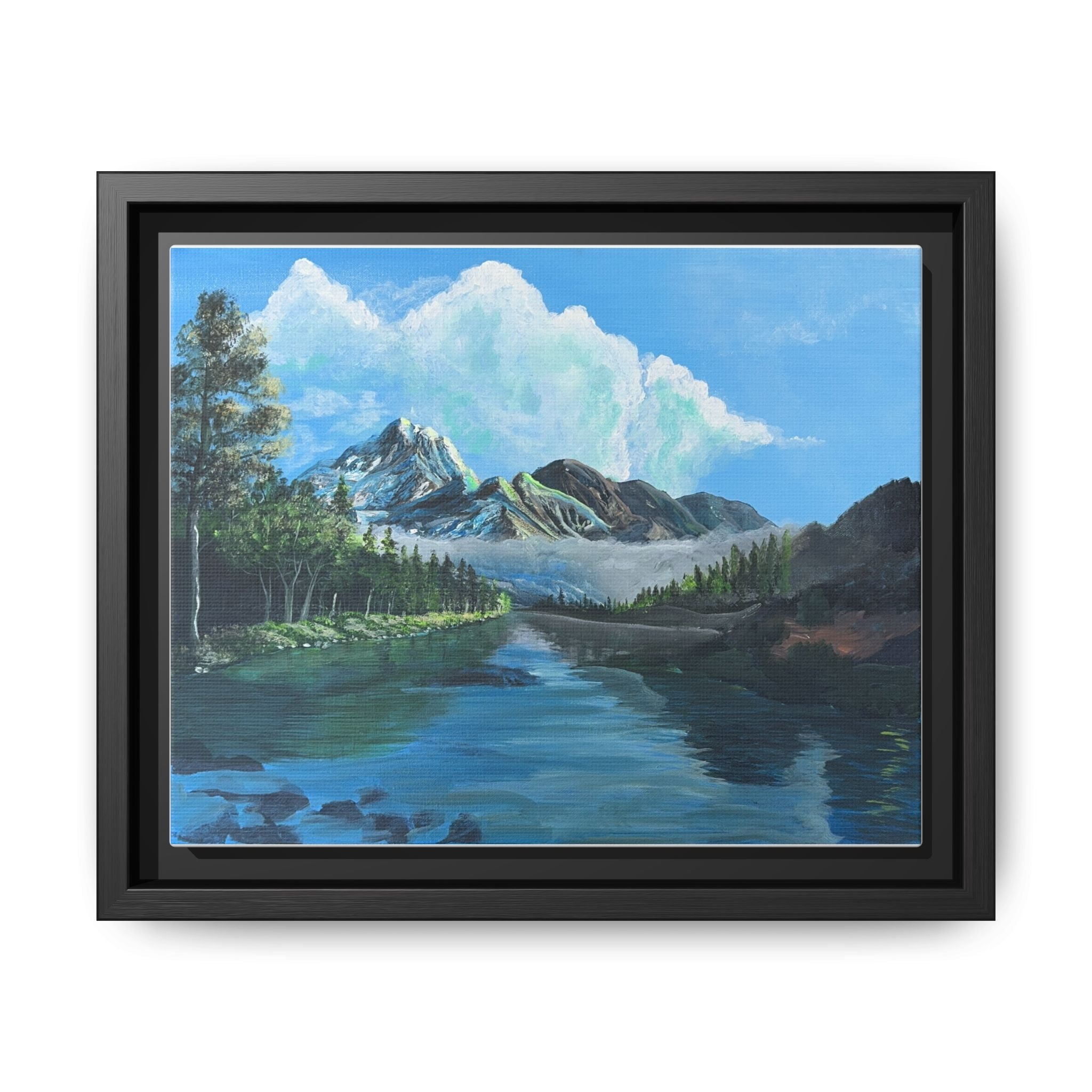 Sukoon Al Jibal | سكون الجبال — Framed Mountain Landscape by Ali Hadid
