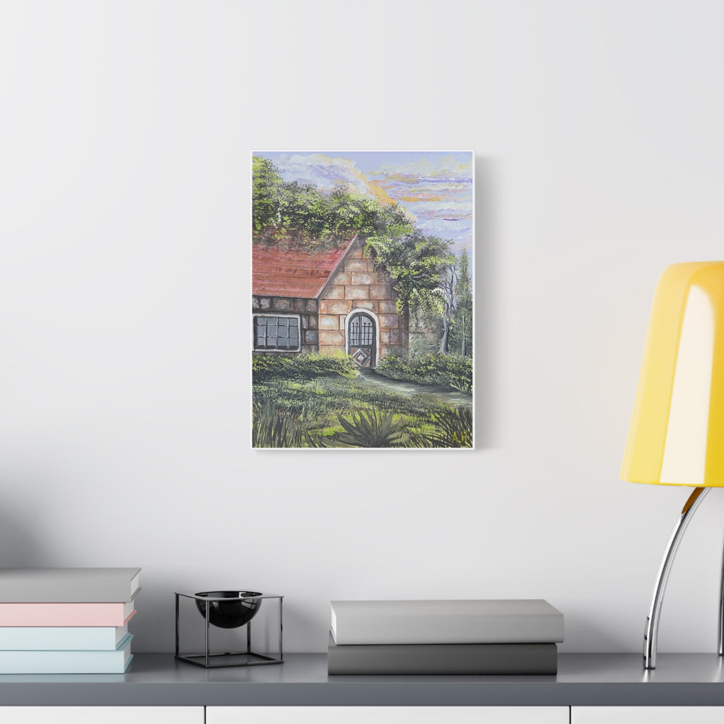 Baytna | بيتنا — Lebanese Stone House Canvas Featuring an Original Painting by Ali Hadid