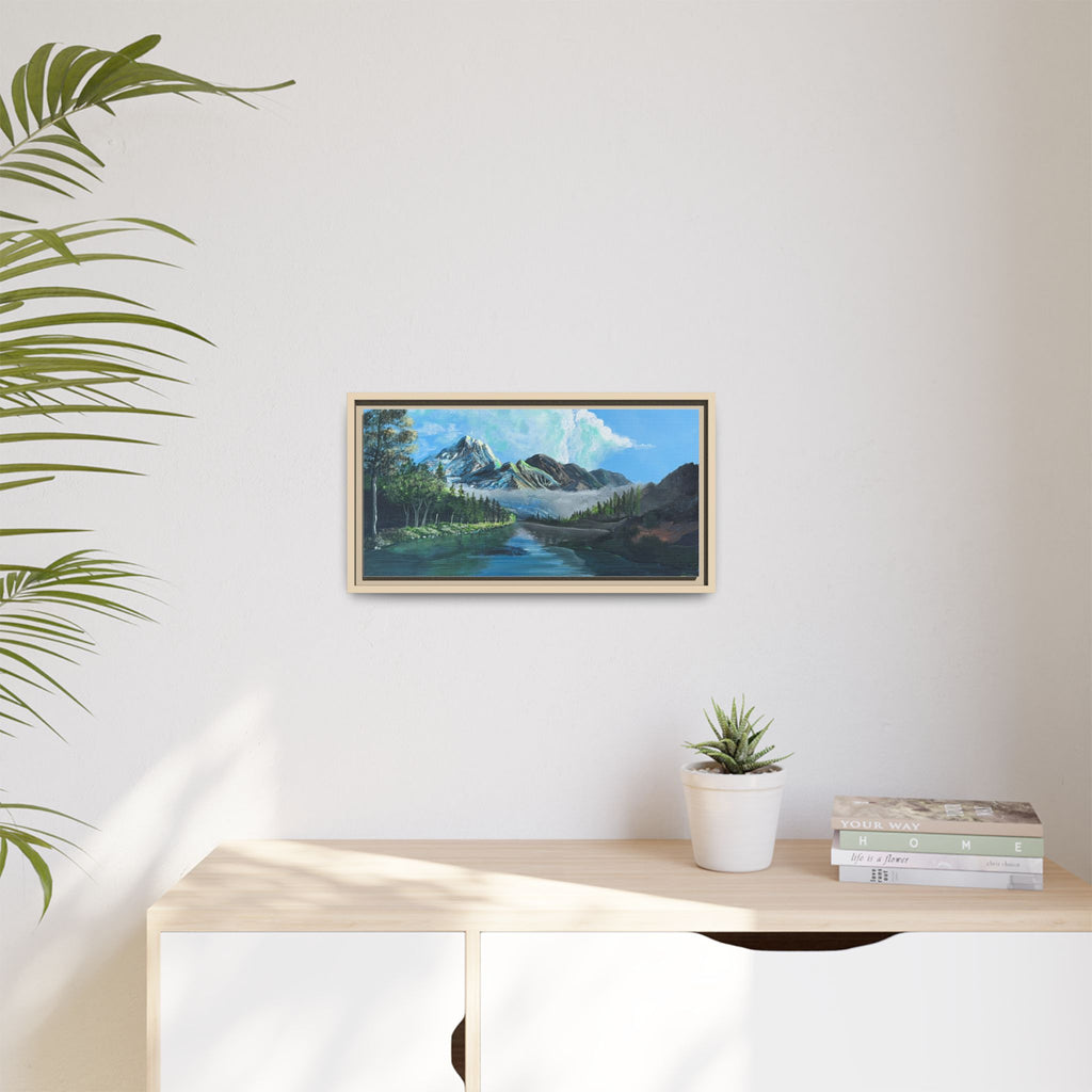 Sukoon Al Jibal | سكون الجبال — Framed Mountain Landscape by Ali Hadid