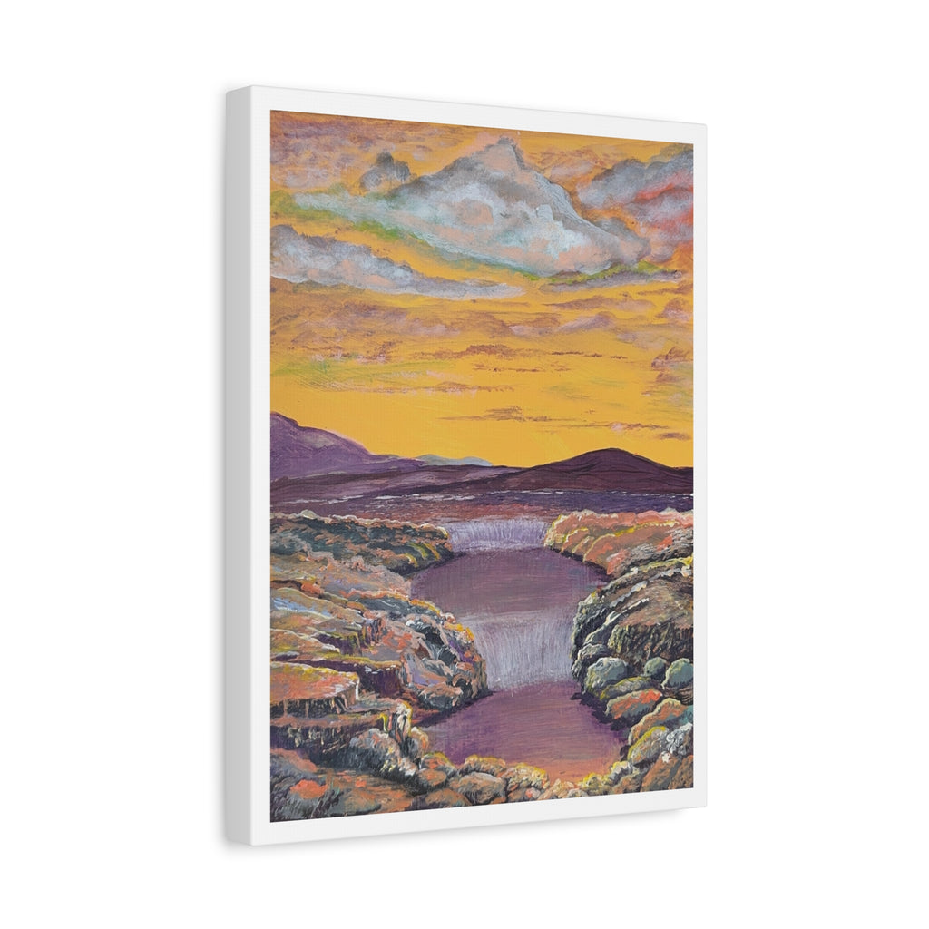 A Current Through Time Canvas - Ali Hadid Art