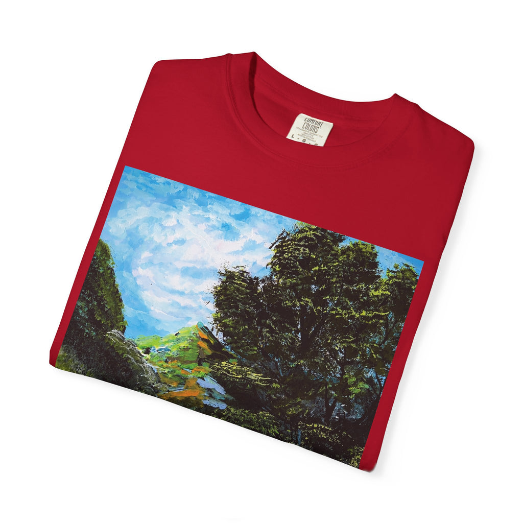 Where the Meadows Meet the Sky | حيث تلتقي المروج بالسماء — Ali Hadid Art T-Shirt
