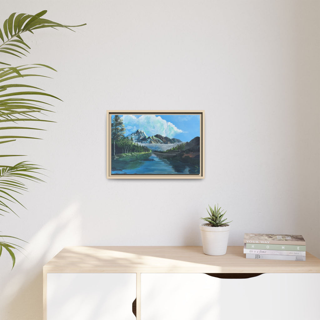 Sukoon Al Jibal | سكون الجبال — Framed Mountain Landscape by Ali Hadid