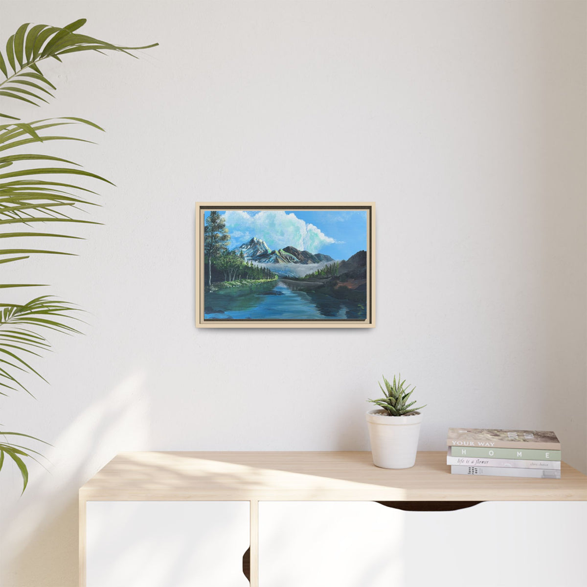 Sukoon Al Jibal | سكون الجبال — Framed Mountain Landscape by Ali Hadid