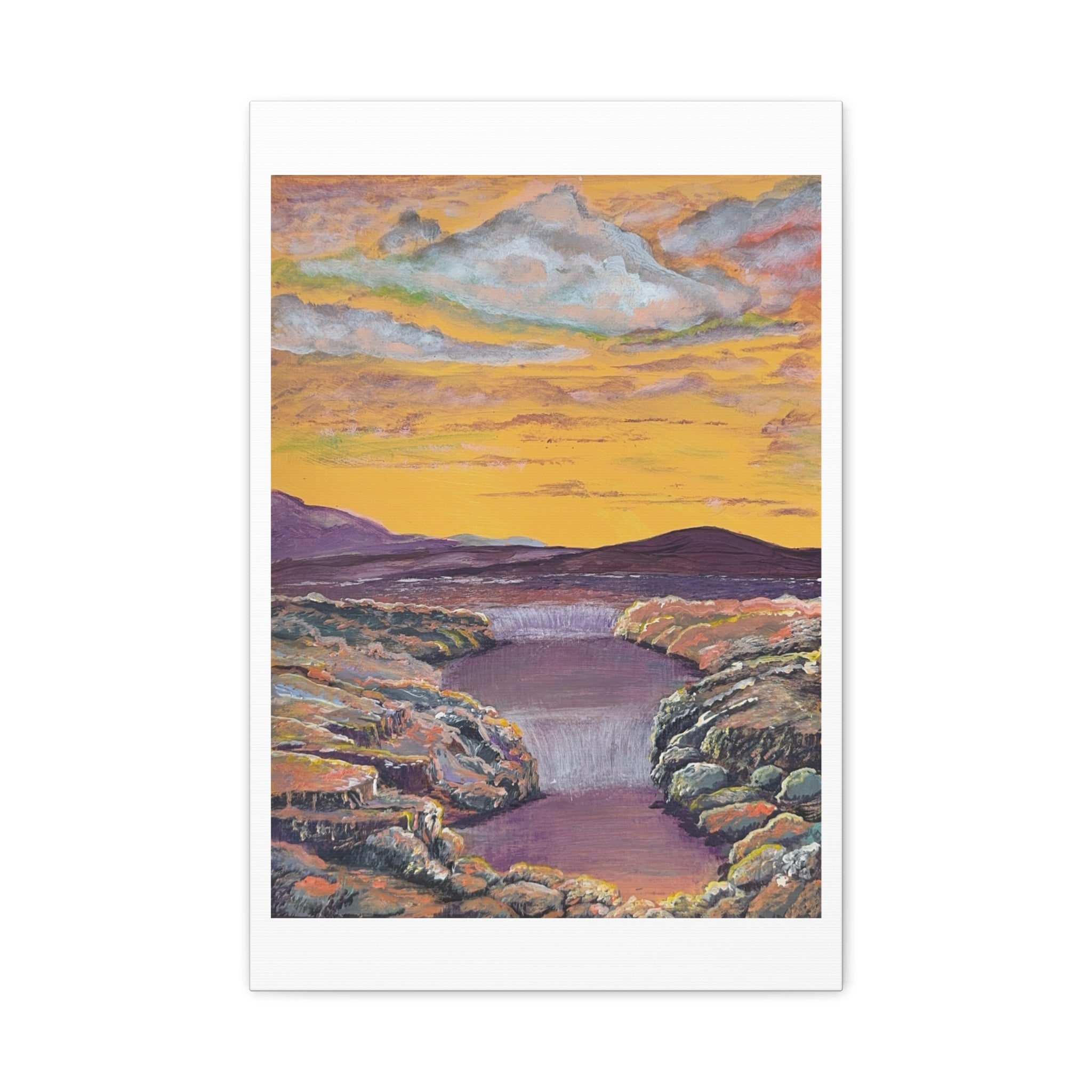 A Current Through Time Canvas - Ali Hadid Art