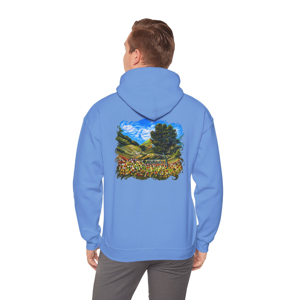 Where the Meadows Meet the Sky | حيث تلتقي المروج بالسماء — Ali Hadid Art Hoodie