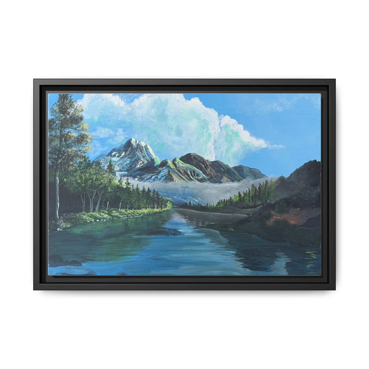 Sukoon Al Jibal | سكون الجبال — Framed Mountain Landscape by Ali Hadid