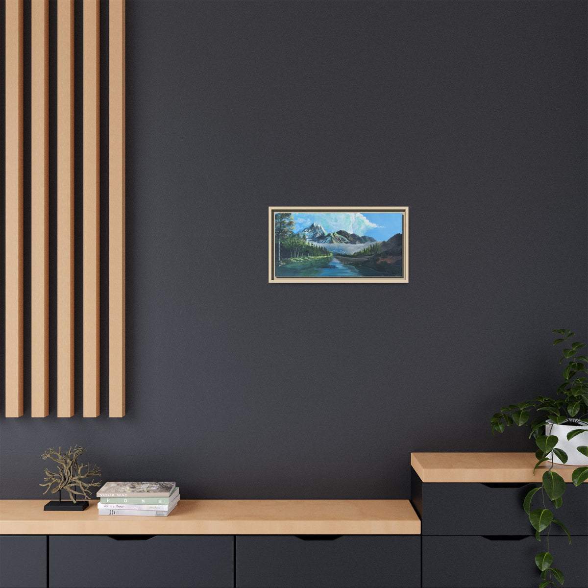 Sukoon Al Jibal | سكون الجبال — Framed Mountain Landscape by Ali Hadid