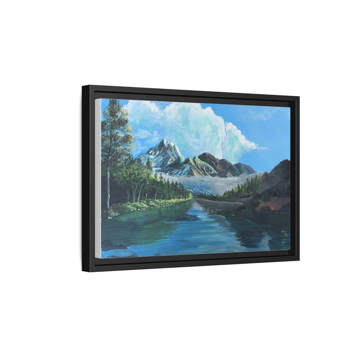 Sukoon Al Jibal | سكون الجبال — Framed Mountain Landscape by Ali Hadid