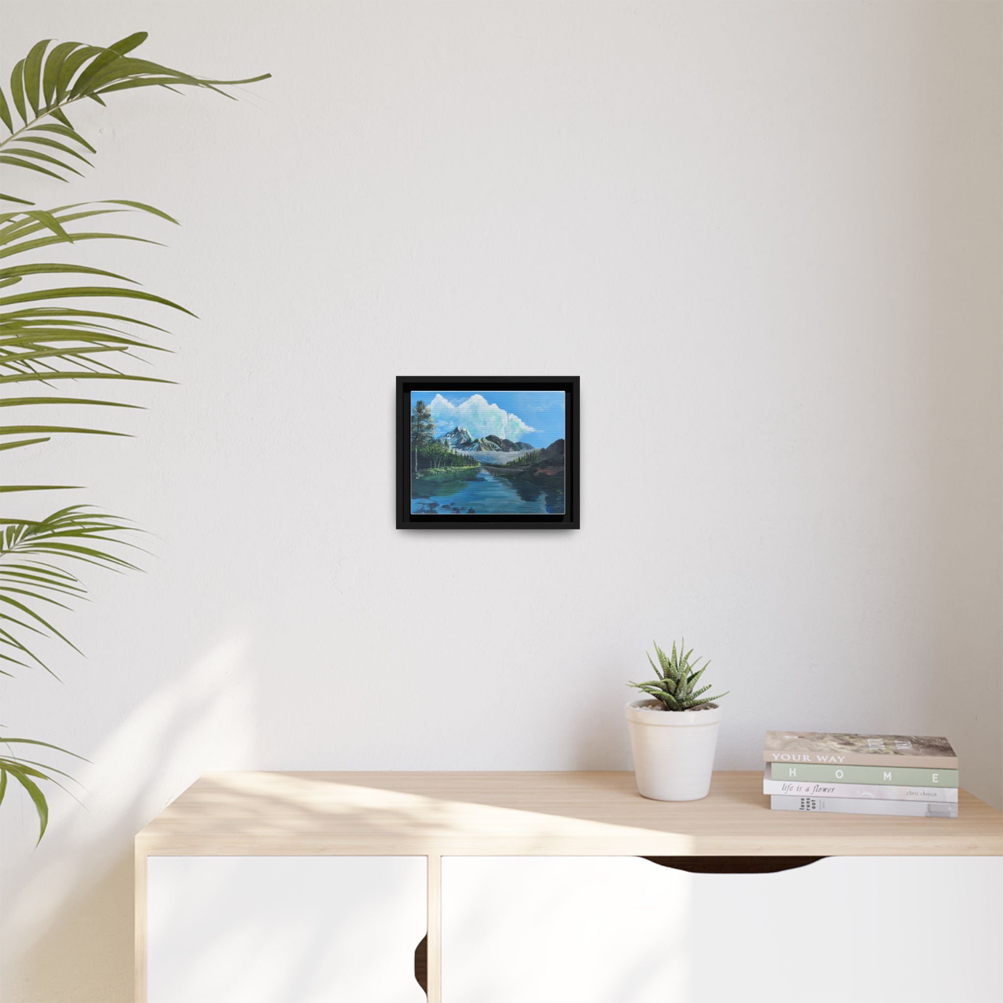 Sukoon Al Jibal | سكون الجبال — Framed Mountain Landscape by Ali Hadid