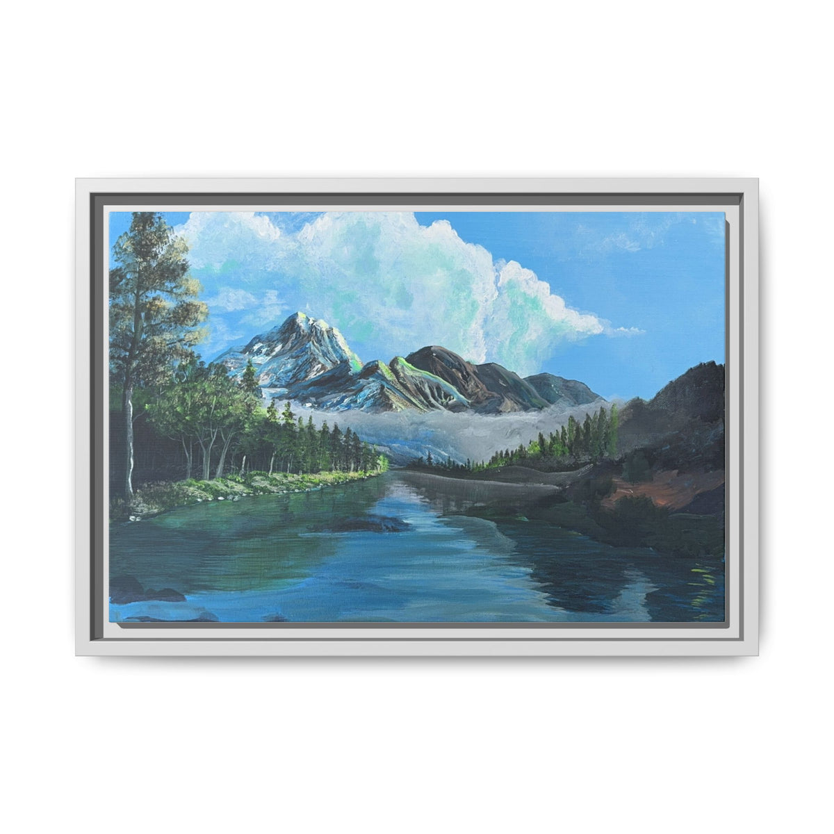 Sukoon Al Jibal | سكون الجبال — Framed Mountain Landscape by Ali Hadid