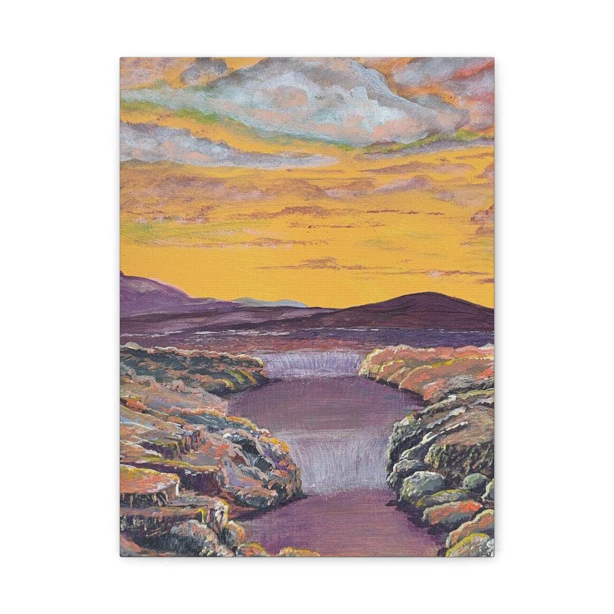 A Current Through Time | تيار عبر الزمن — Ali Hadid Art Canvas