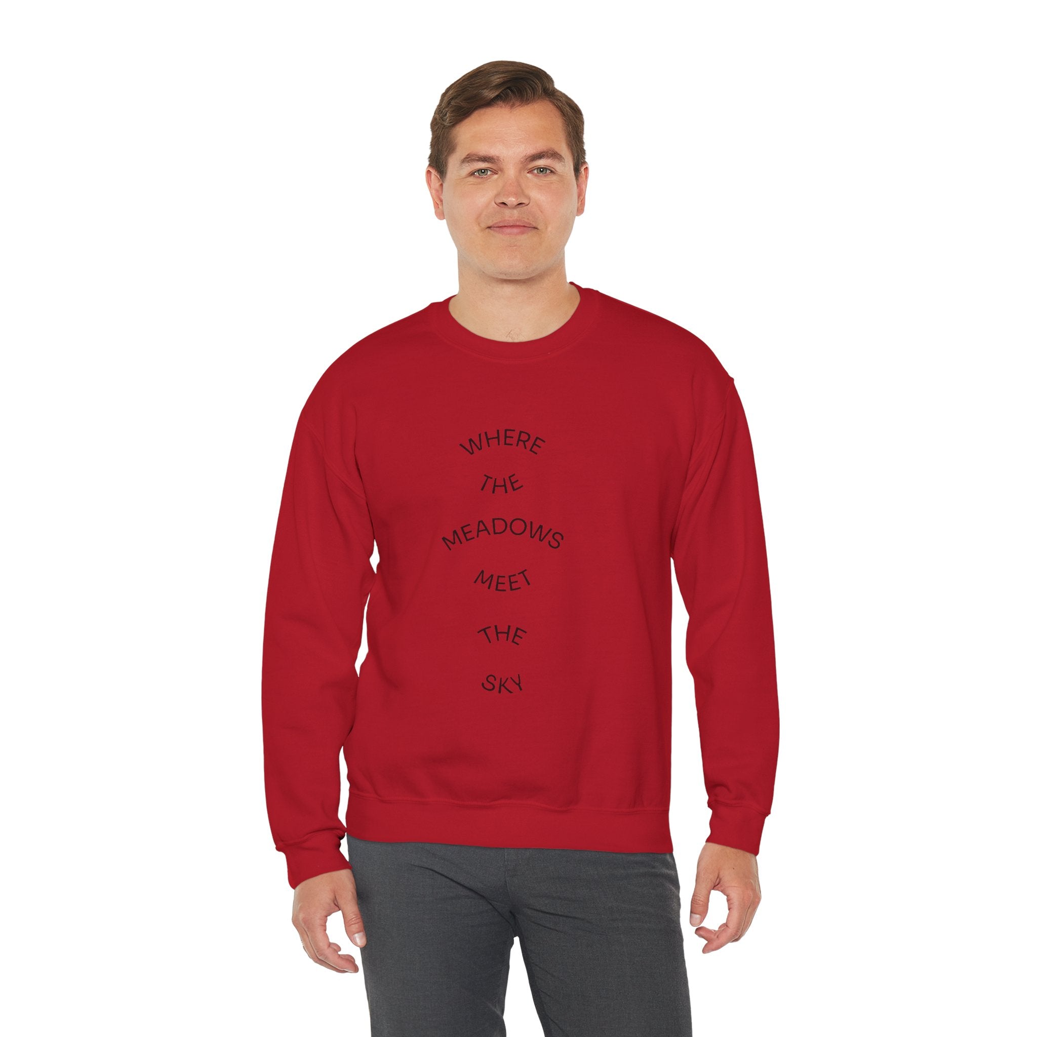 Where Meadows Meet the Sky | حيث تلتقي المروج بالسماء — Art Crewneck Sweatshirt