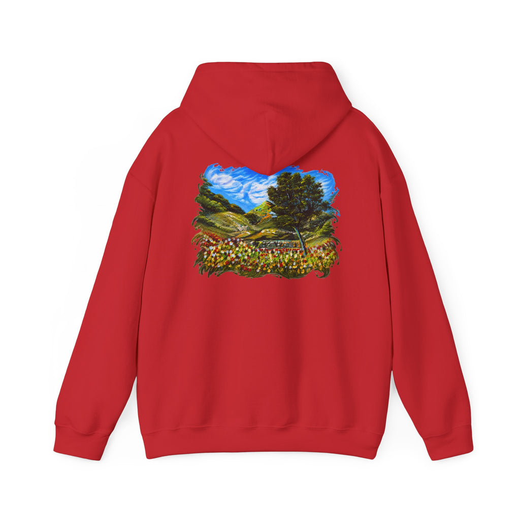 Where the Meadows Meet the Sky | حيث تلتقي المروج بالسماء — Ali Hadid Art Hoodie