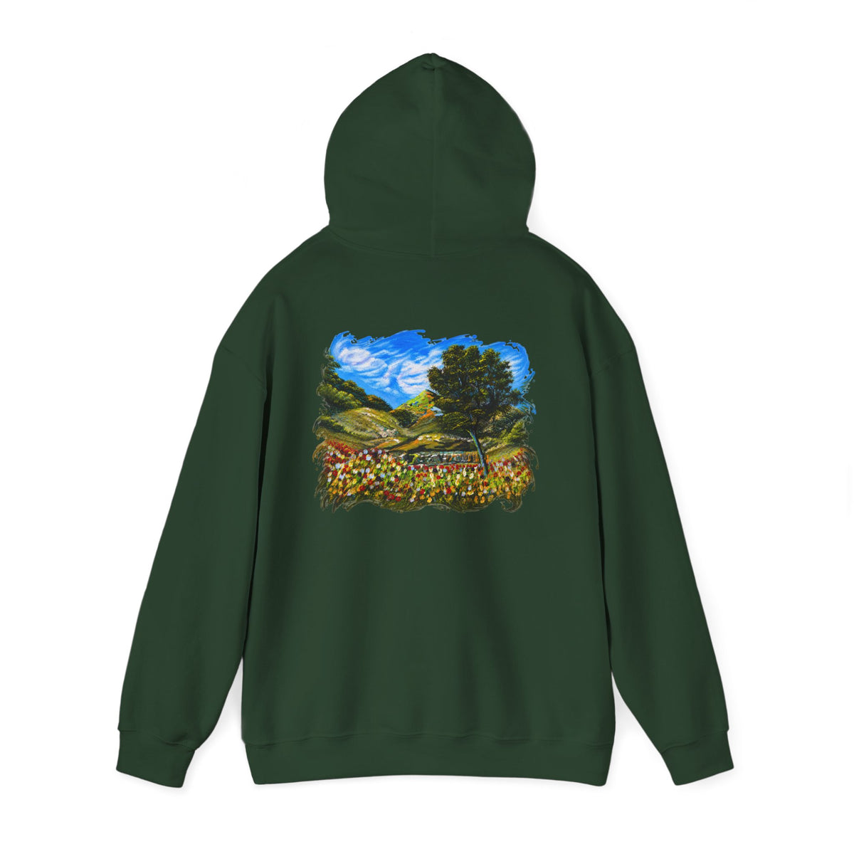 Where the Meadows Meet the Sky | حيث تلتقي المروج بالسماء — Ali Hadid Art Hoodie