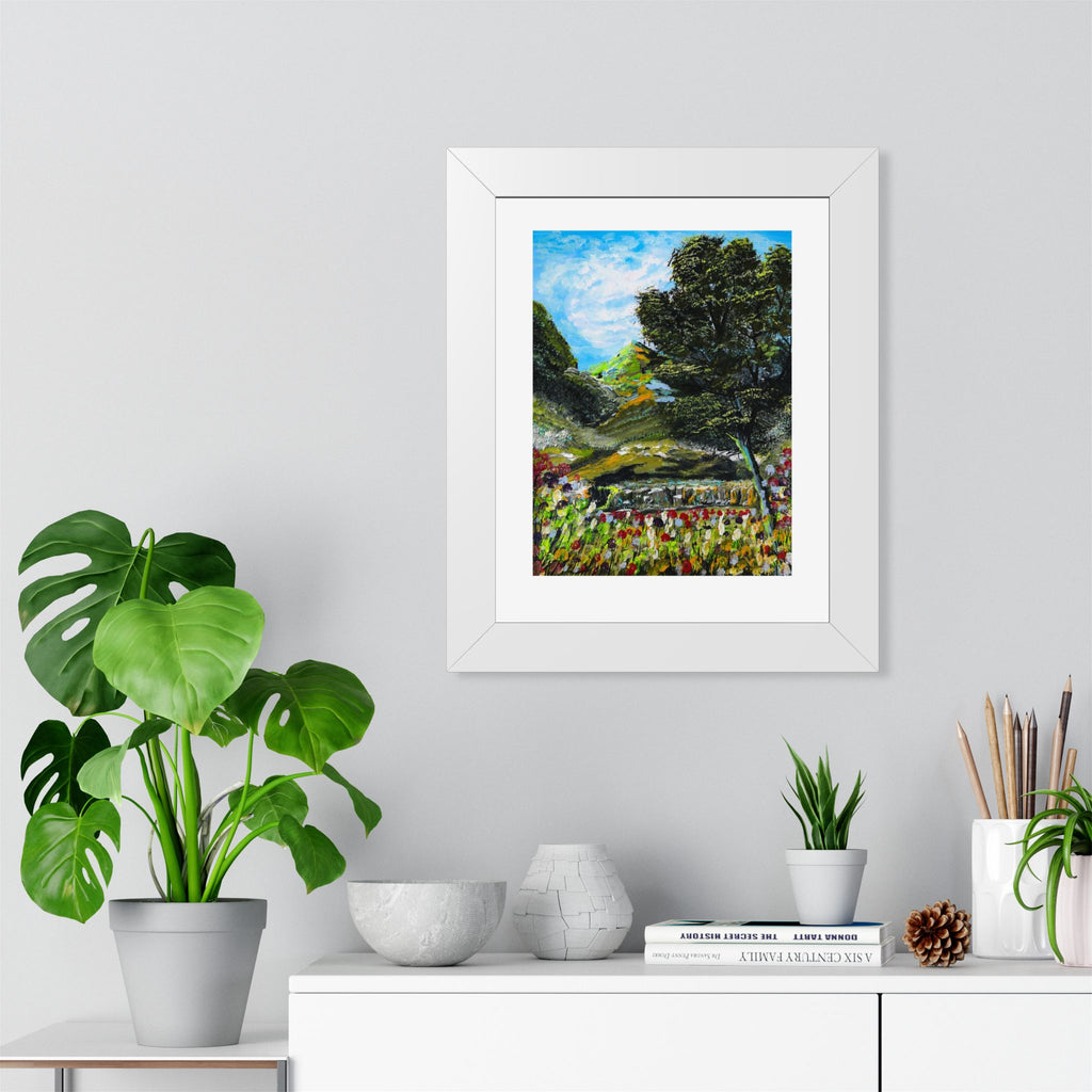 Where the Meadows Meet the Sky | حيث تلتقي المروج بالسماء — Ali Hadid Framed Art Poster