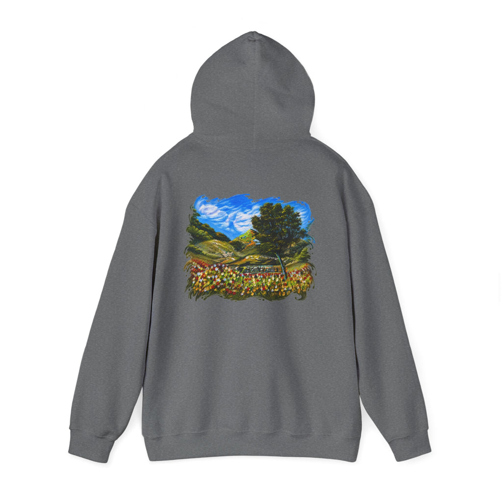 Where the Meadows Meet the Sky | حيث تلتقي المروج بالسماء — Ali Hadid Art Hoodie