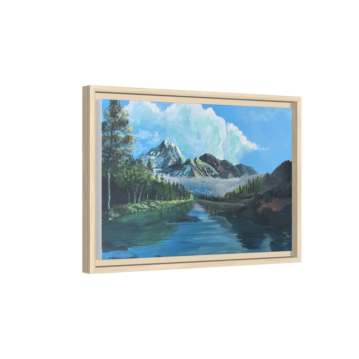 Sukoon Al Jibal | سكون الجبال — Framed Mountain Landscape by Ali Hadid