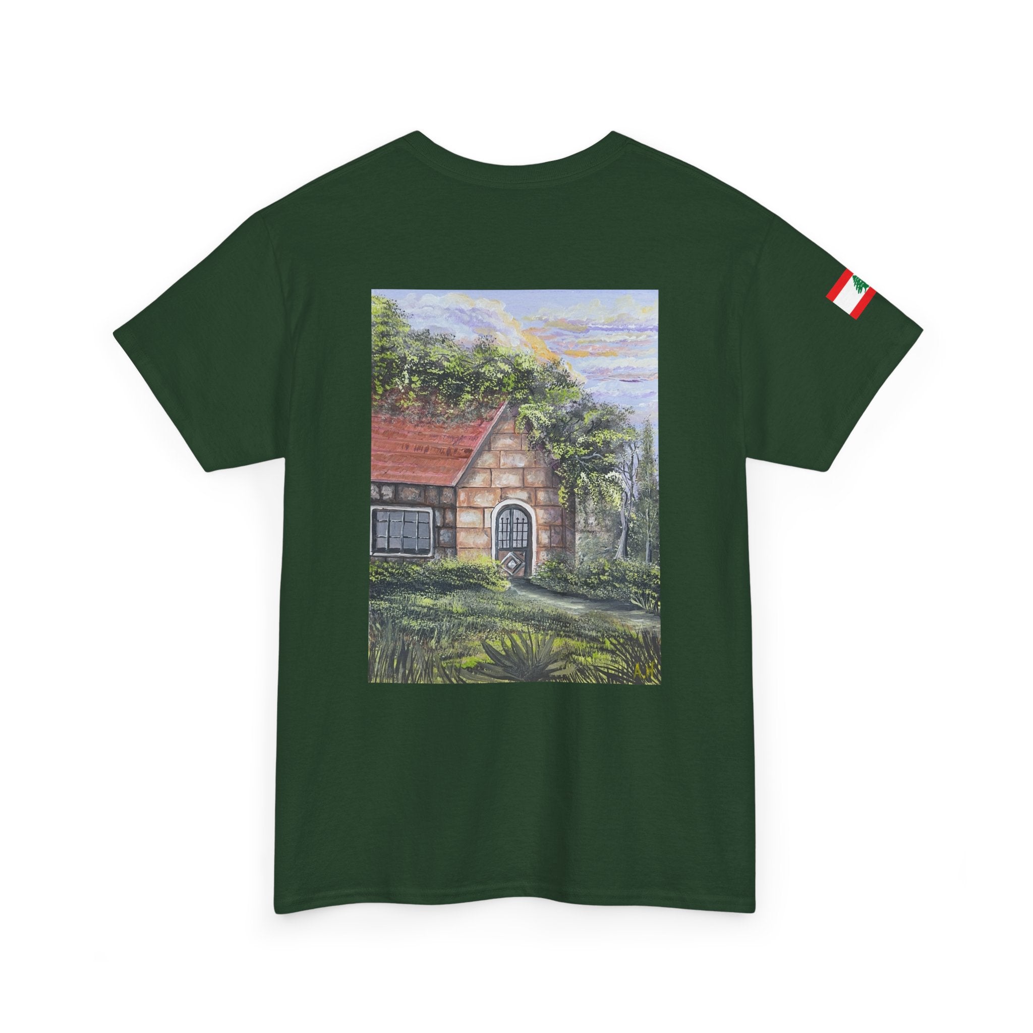 Baytna | بيتنا — Lebanese Heritage Art T-Shirt Featuring an Original Painting by Ali Hadid