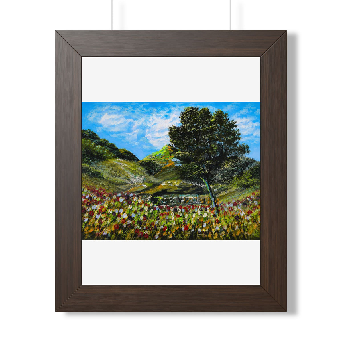 Where the Meadows Meet the Sky | حيث تلتقي المروج بالسماء — Ali Hadid Framed Art Poster