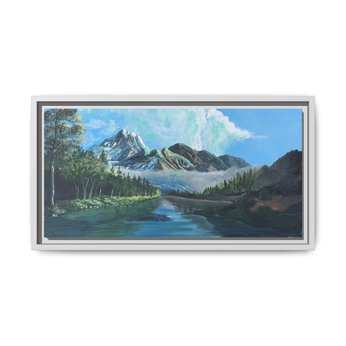 Sukoon Al Jibal | سكون الجبال — Framed Mountain Landscape by Ali Hadid