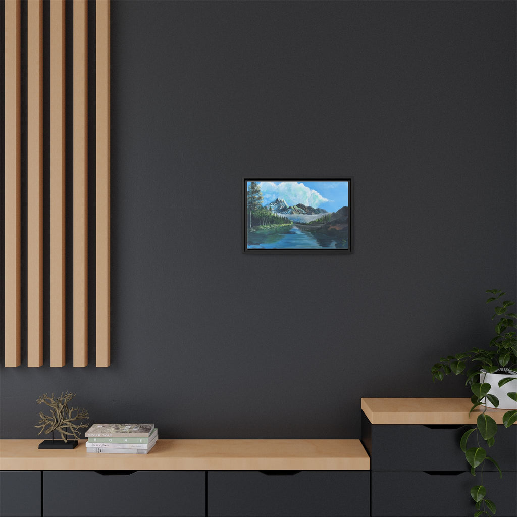 Sukoon Al Jibal | سكون الجبال — Framed Mountain Landscape by Ali Hadid