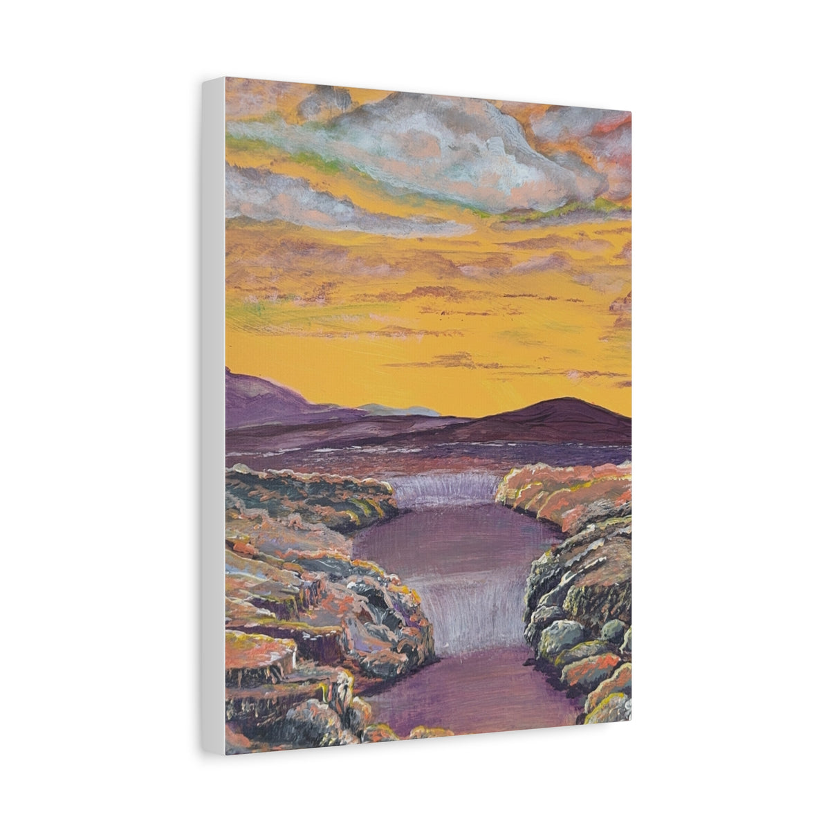 A Current Through Time | تيار عبر الزمن — Ali Hadid Art Canvas