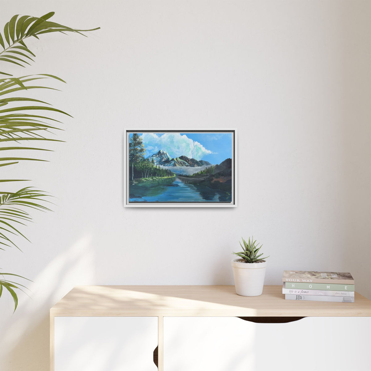 Sukoon Al Jibal | سكون الجبال — Framed Mountain Landscape by Ali Hadid