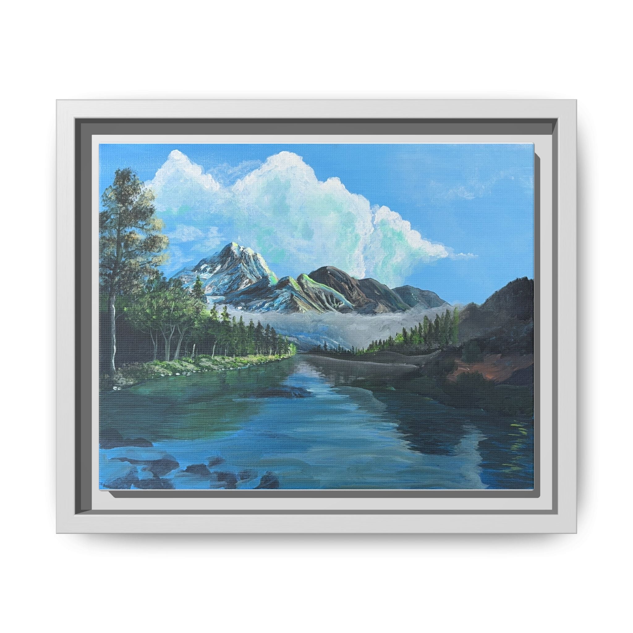 Sukoon Al Jibal | سكون الجبال — Framed Mountain Landscape by Ali Hadid