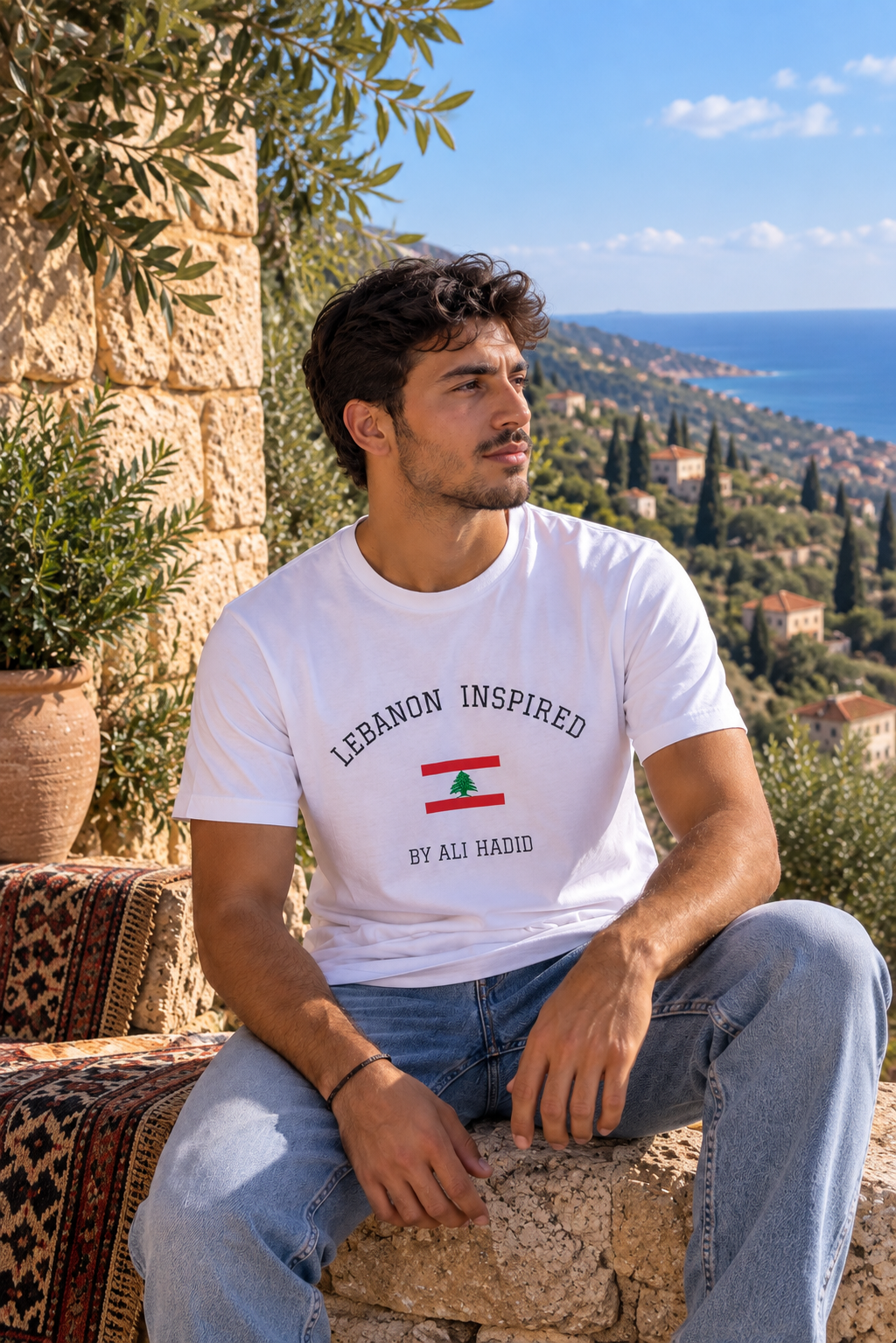 Lebanon Inspired: Where Meadows Meet the Sky | مستوحى من لبنان: حيث تلتقي المروج بالسماء — Art T-Shirt